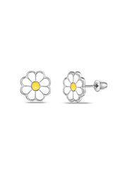 Marguerite Enamel Daisy Kids' Stud Earrings