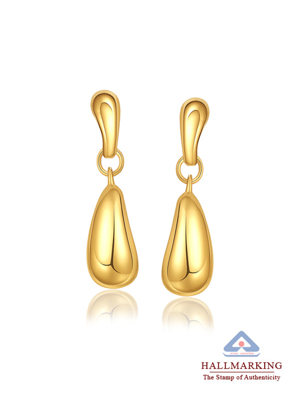 14K Gold Plated Celia Waterdrop Dangler Earrings