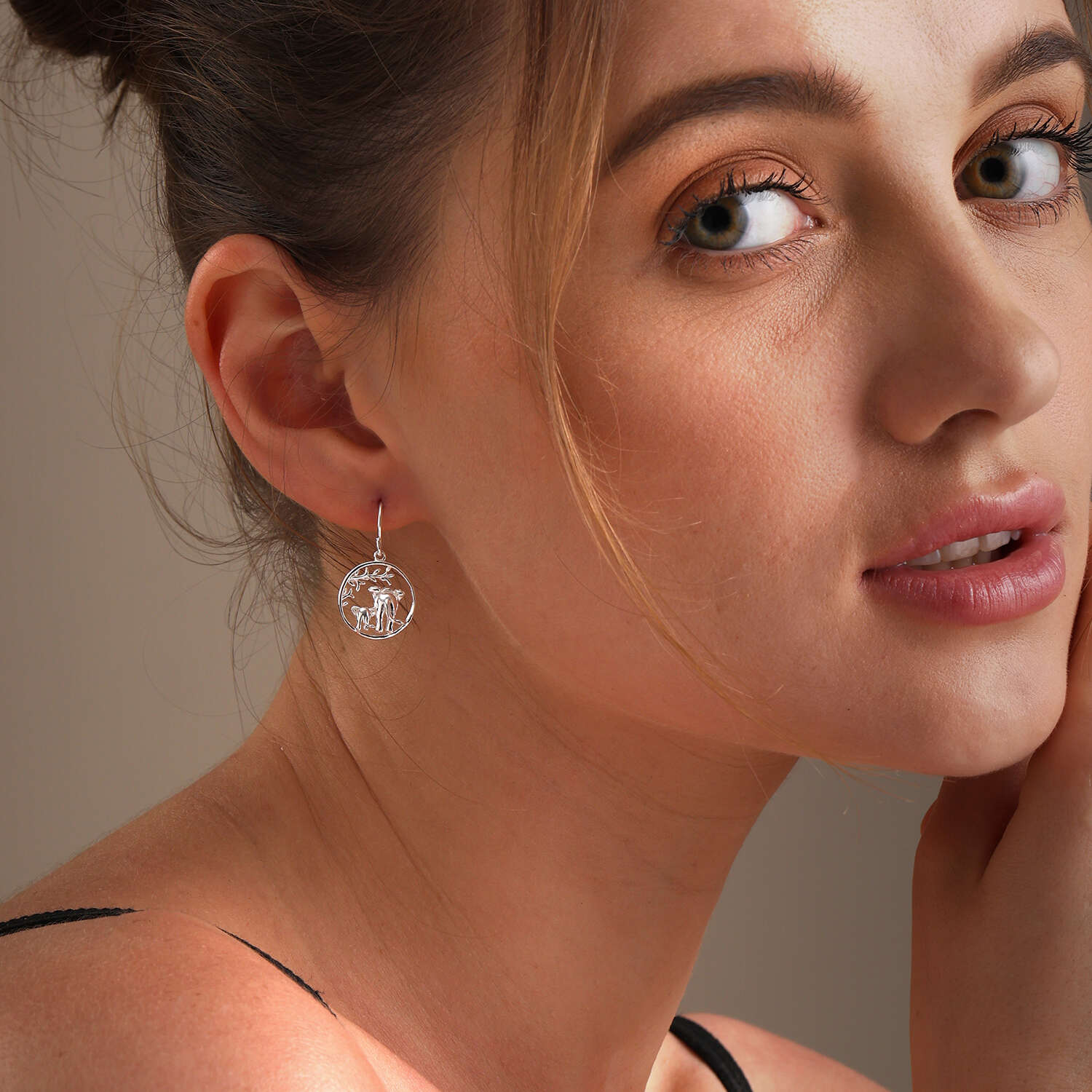 925 Sterling Silver Elephant Drop Dangle Earring For Women