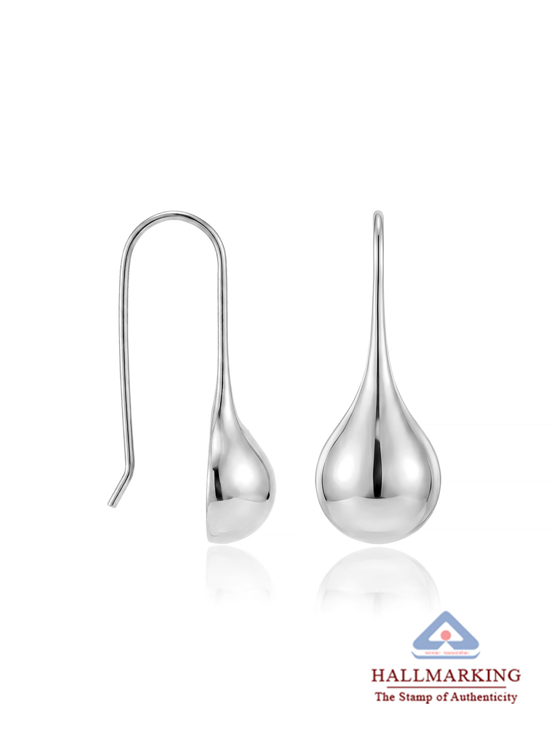 Silver Elysia Teardrop Drops