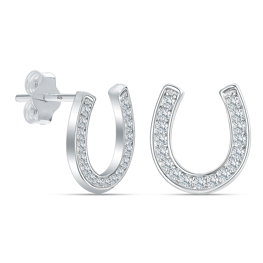 Silver Signature Stud Earrings