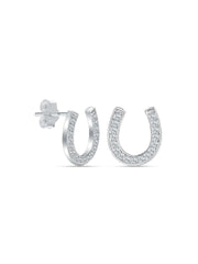 Silver Signature Stud Earrings