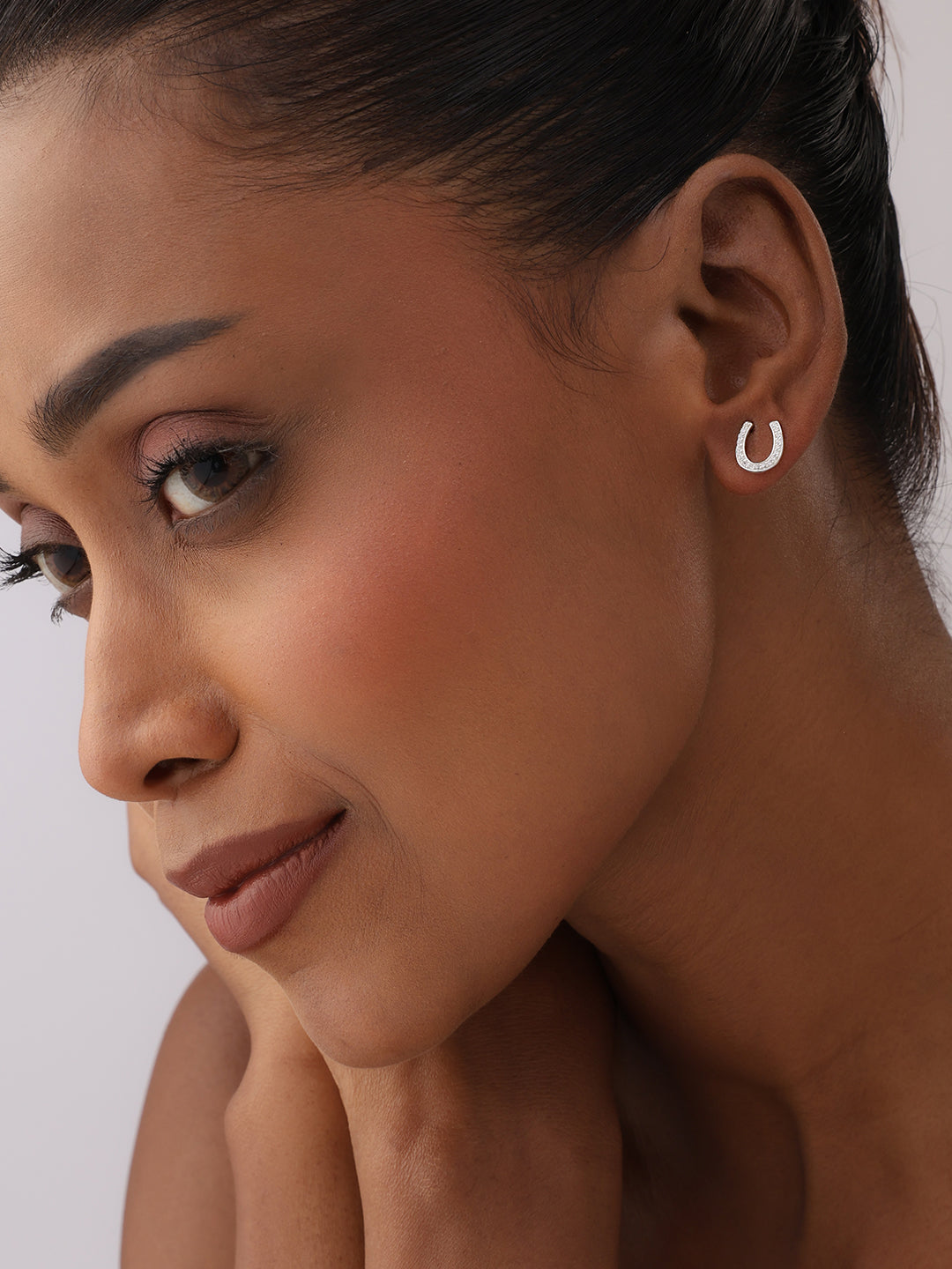 Silver Signature Stud Earrings