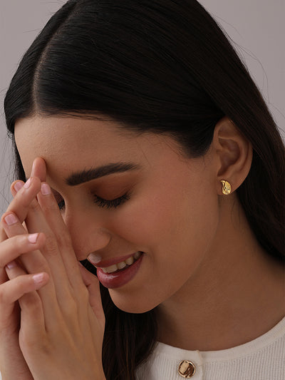 Golden Elara Waterdrop Studs