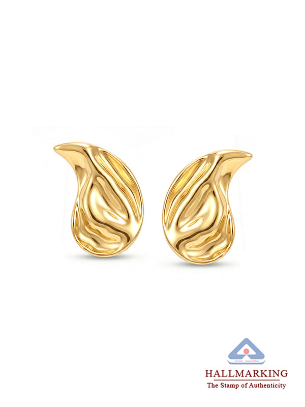 Golden Elara Waterdrop Studs