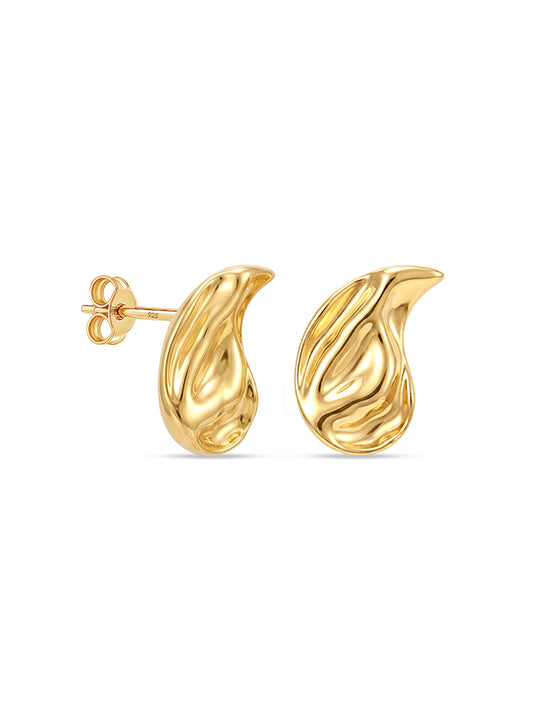 Golden Elara Waterdrop Studs