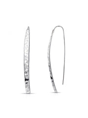 Silver Wave Dangler Earrings