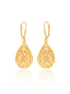 Aurelia Gold Filigree Teardrop Earrings