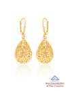 Aurelia Gold Filigree Teardrop Earrings
