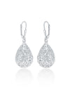 Seraphine Silver Filigree Teardrop Earrings
