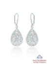 Seraphine Silver Filigree Teardrop Earrings