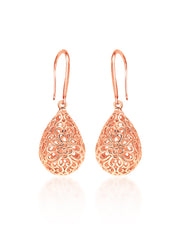 Aurelia Rose Filigree Teardrop Earrings