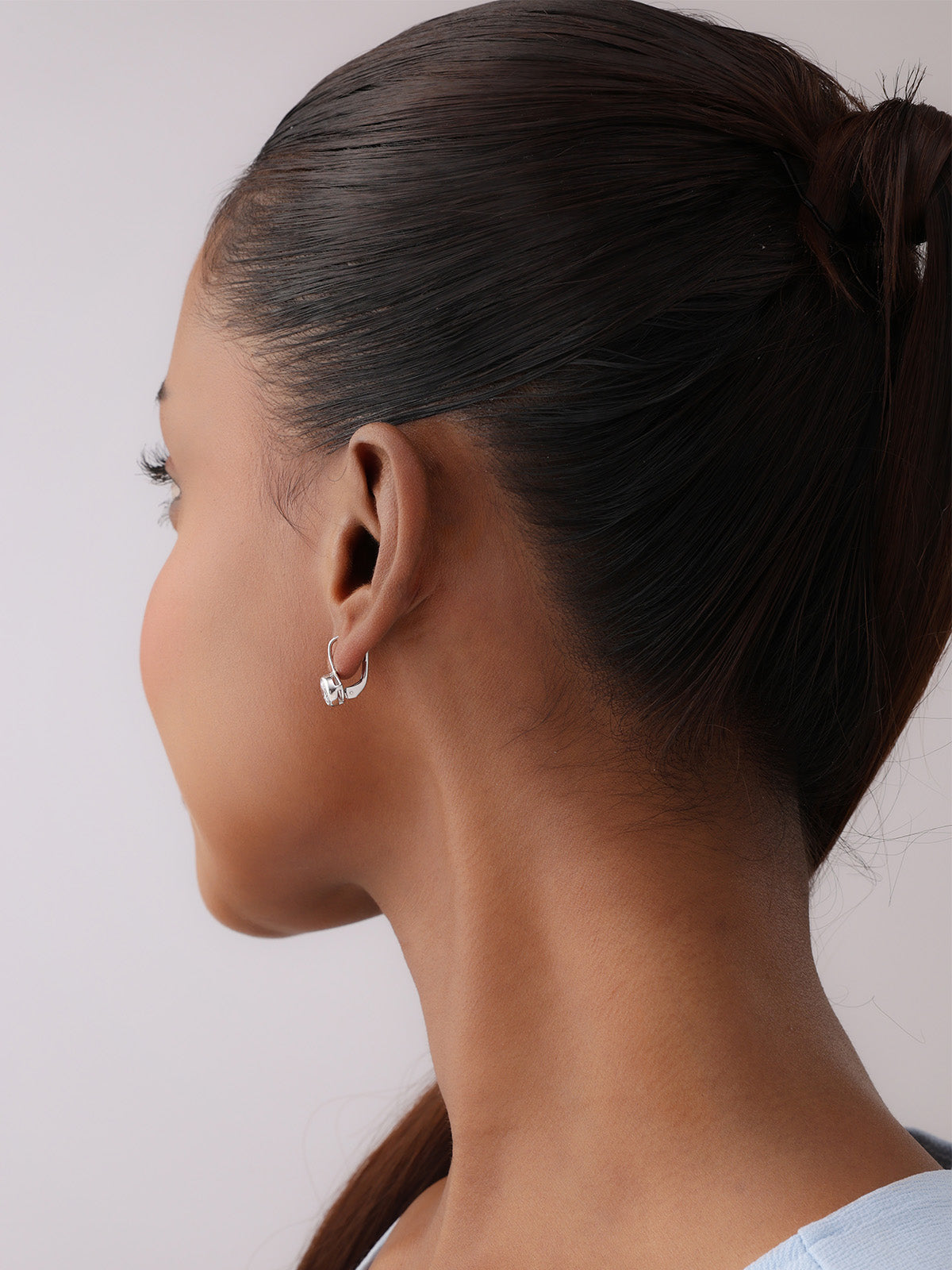 Rhodium  Dangler Earrings