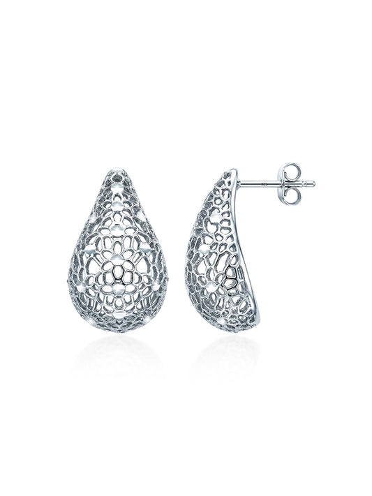 Oria Weaved Stud Earrings for Women