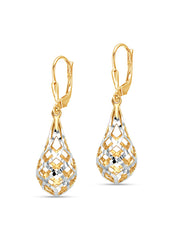 Lacrima Sculptural Teardrop Women's Dangler Earrings