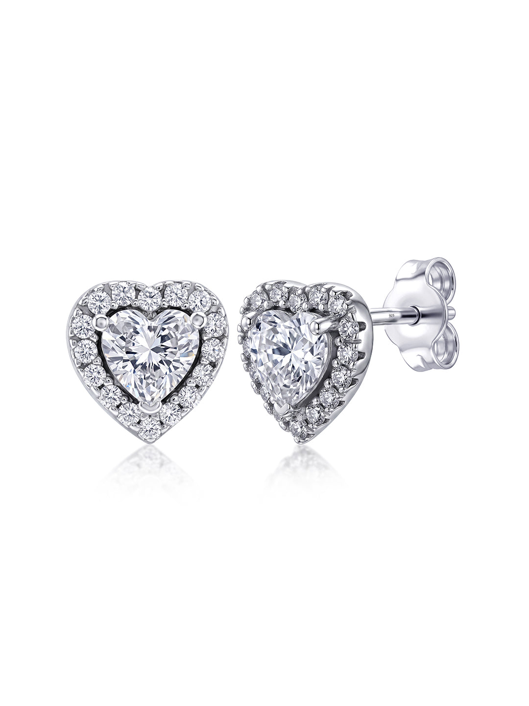 Rhodium Classic Stud Earrings