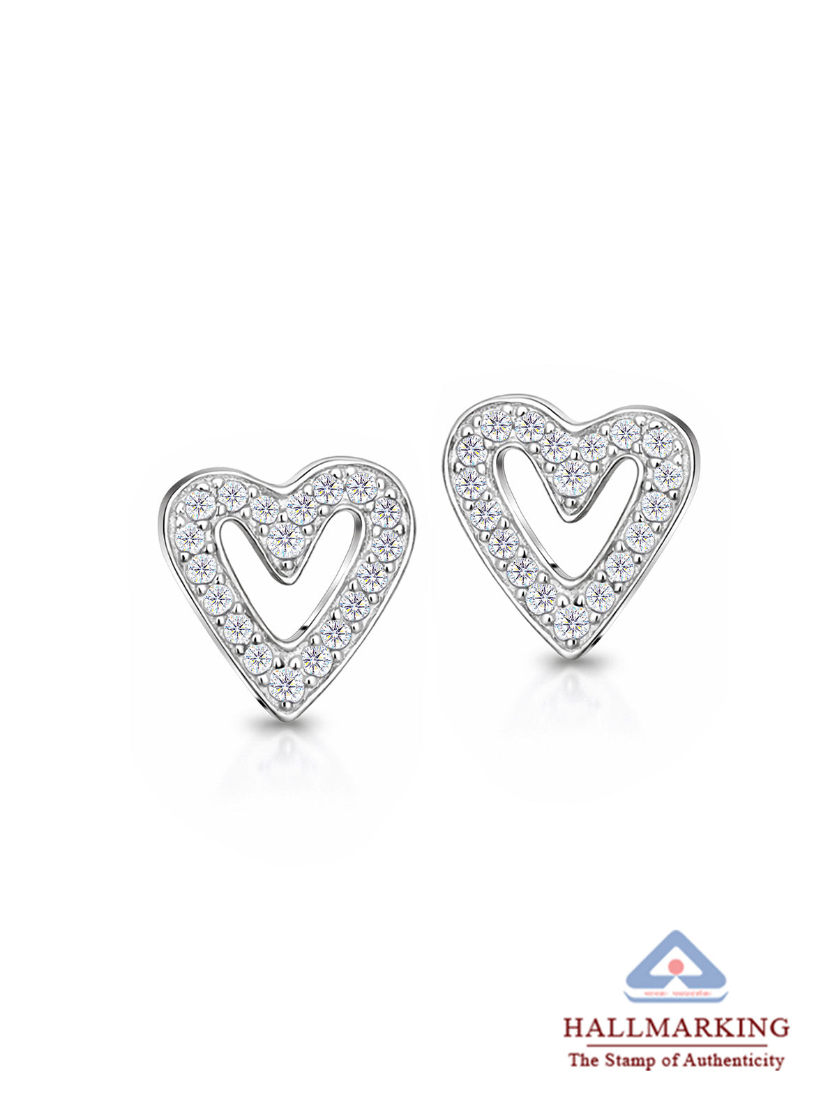 Rhodium Petite Stud Earrings