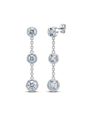 Lumi CZ Triple Drop Women’s Earrings