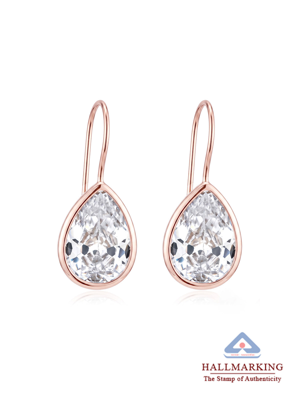 Rose Gold Drop Earrings