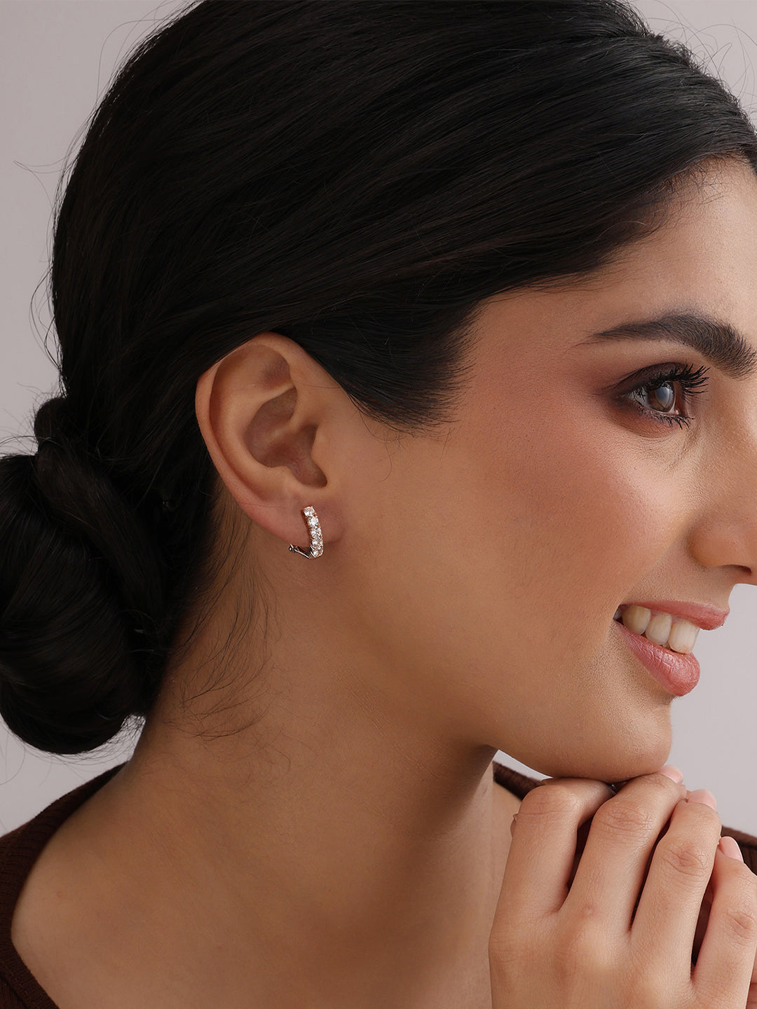 Aureola CZ Halo Round Women's Stud Earrings