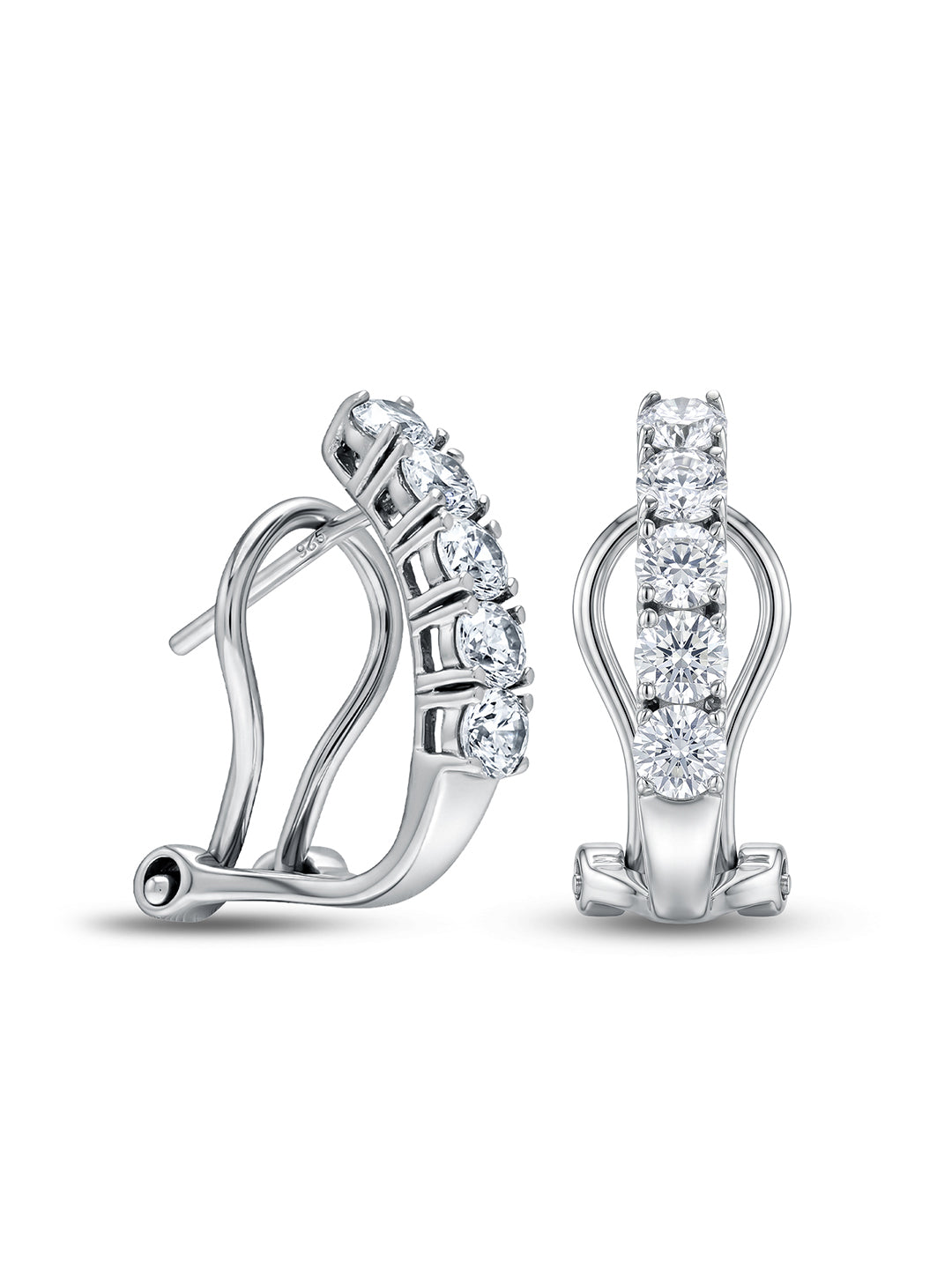 Aureola CZ Halo Round Women's Stud Earrings
