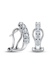 Aureola CZ Halo Round Women's Stud Earrings