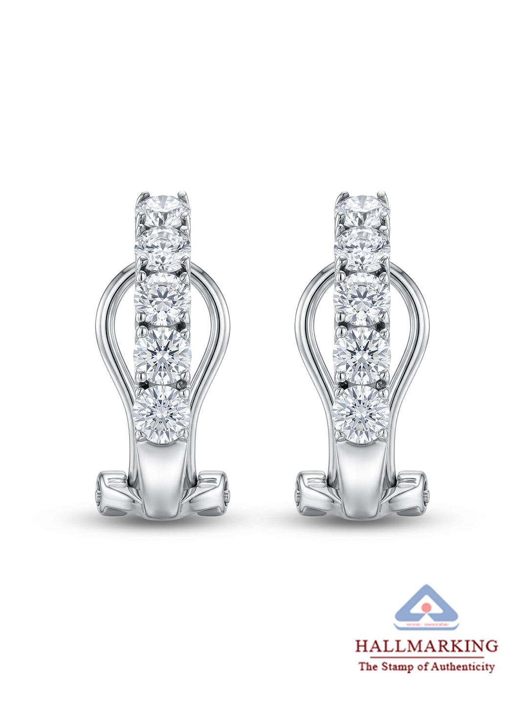 Aureola CZ Halo Round Women's Stud Earrings
