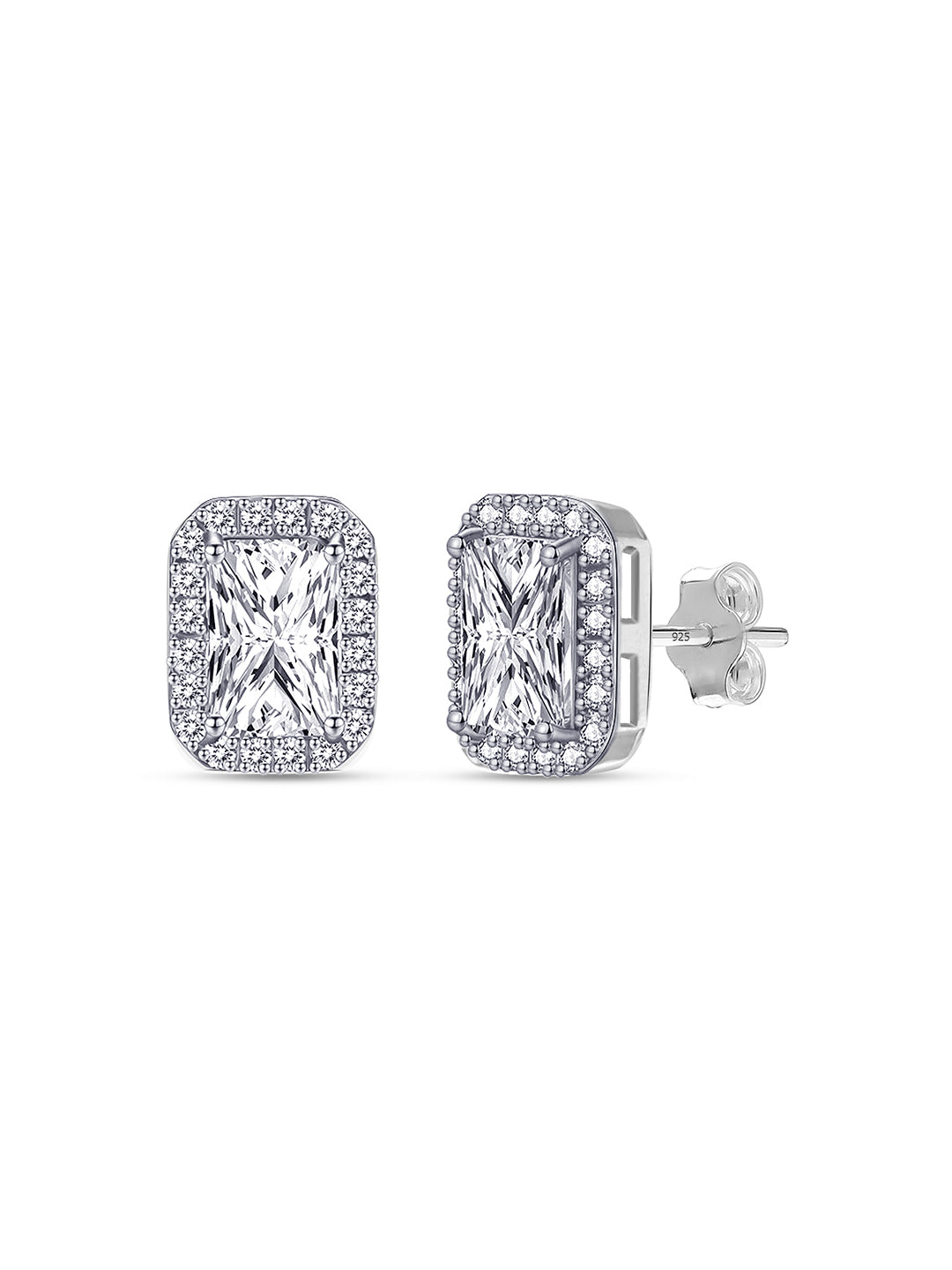Men’s Silver Classic Stud Earrings