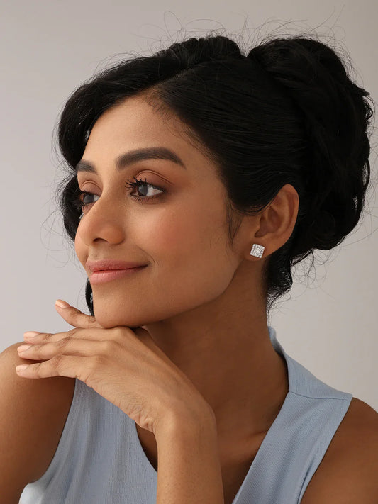 Square Stud Earrings