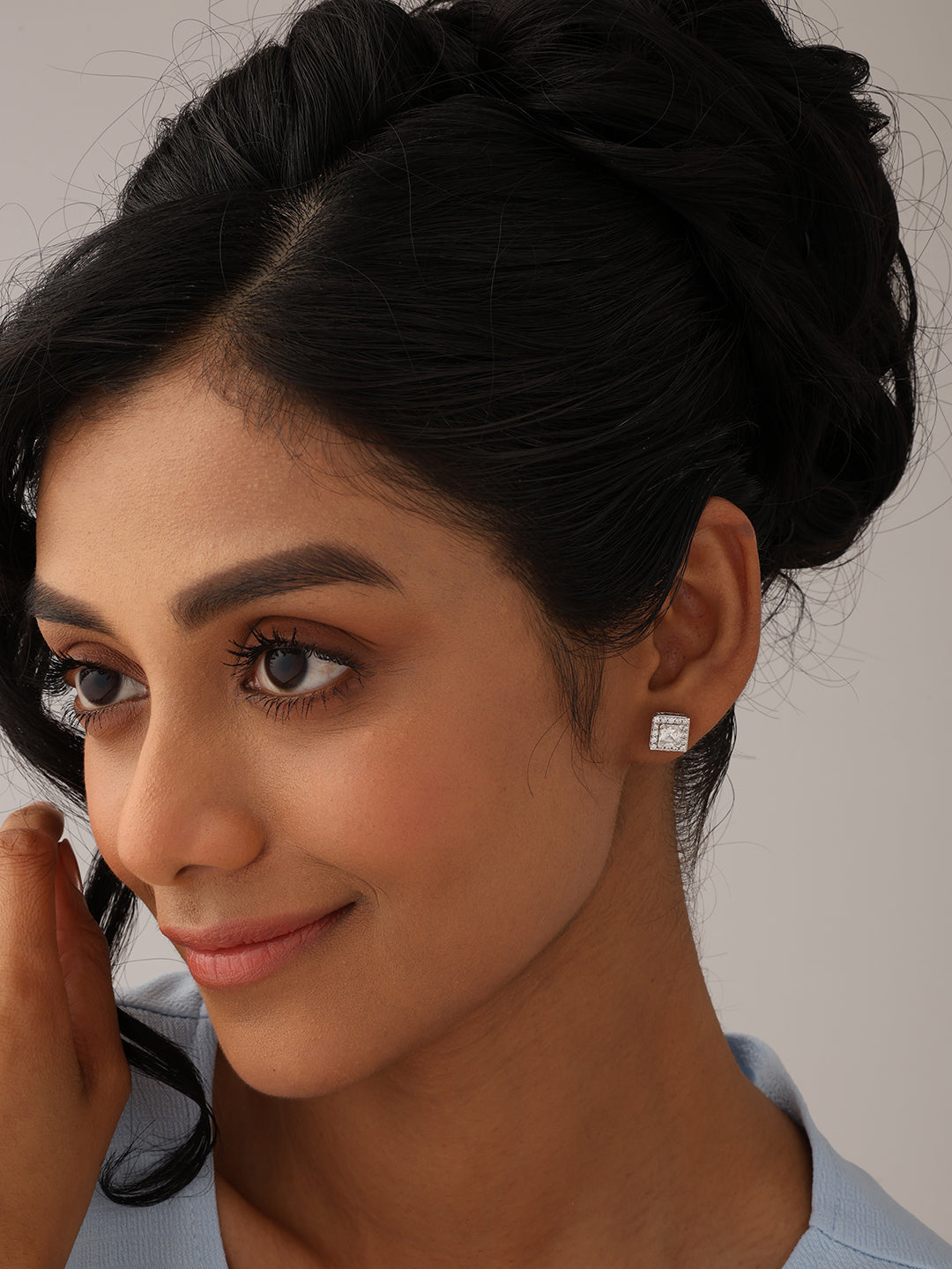 Square Stud Earrings