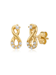 Flash Gold Stud Earrings