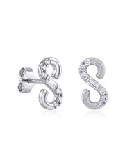 Rhodium Infinity Spark Studs