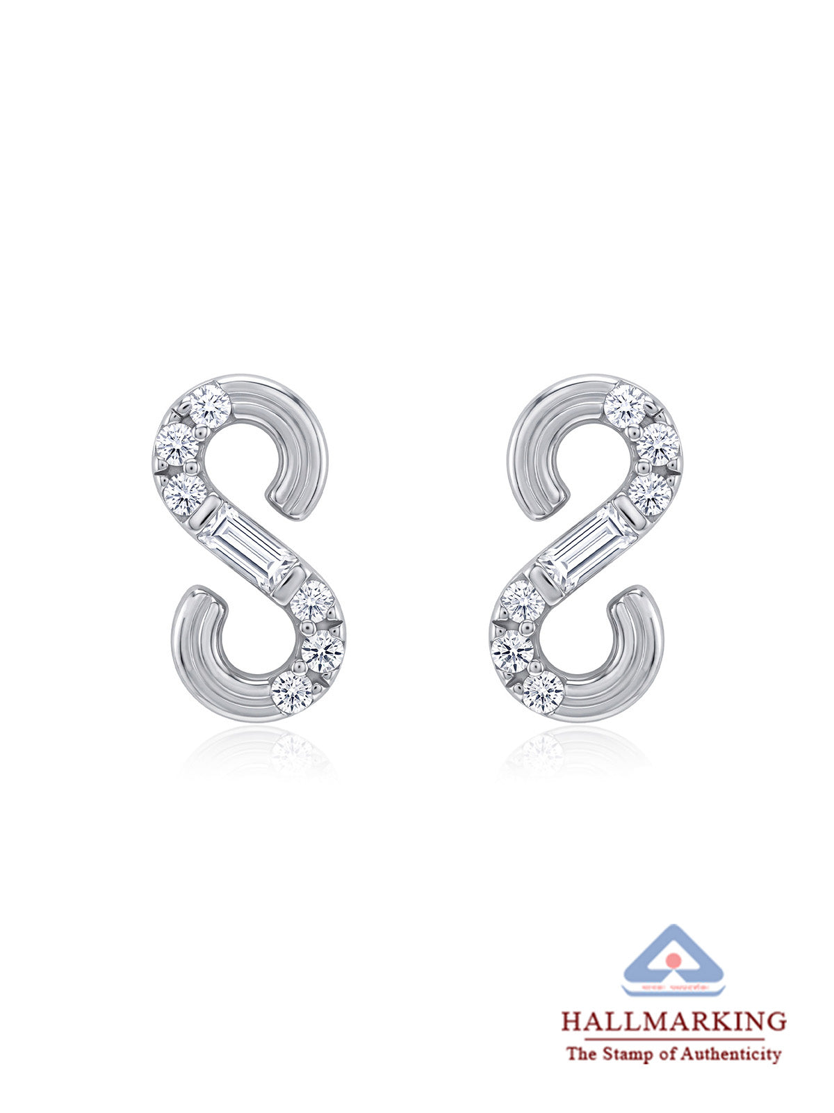 Rhodium Infinity Spark Studs