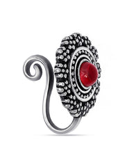 Antique Red Stone Nose Pin