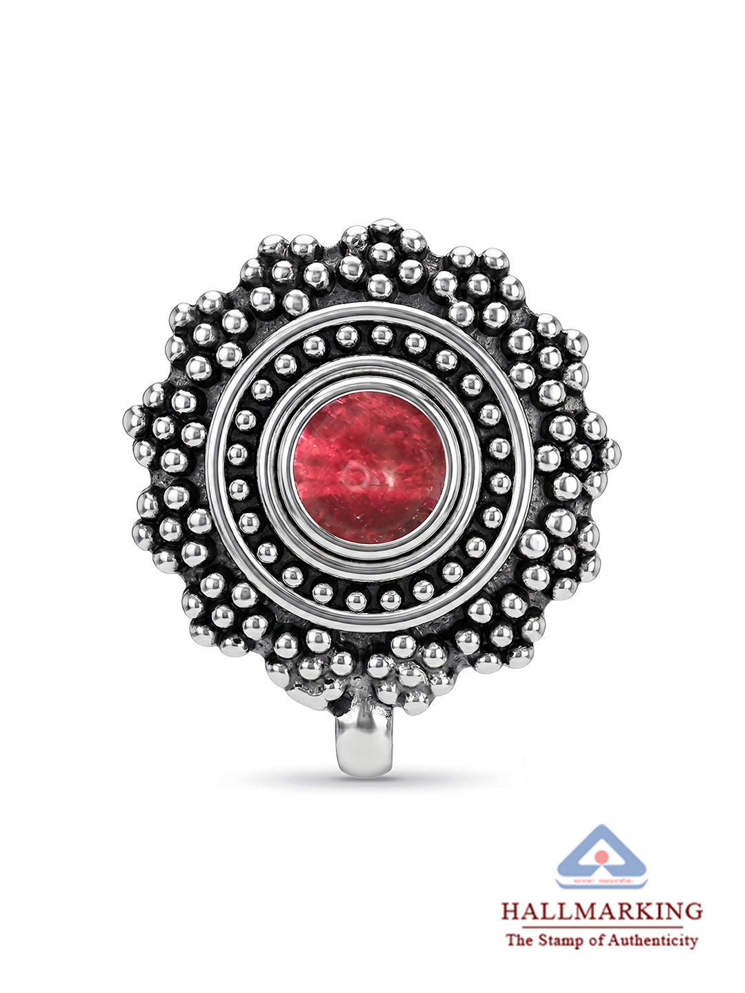 Antique Red Stone Nose Pin
