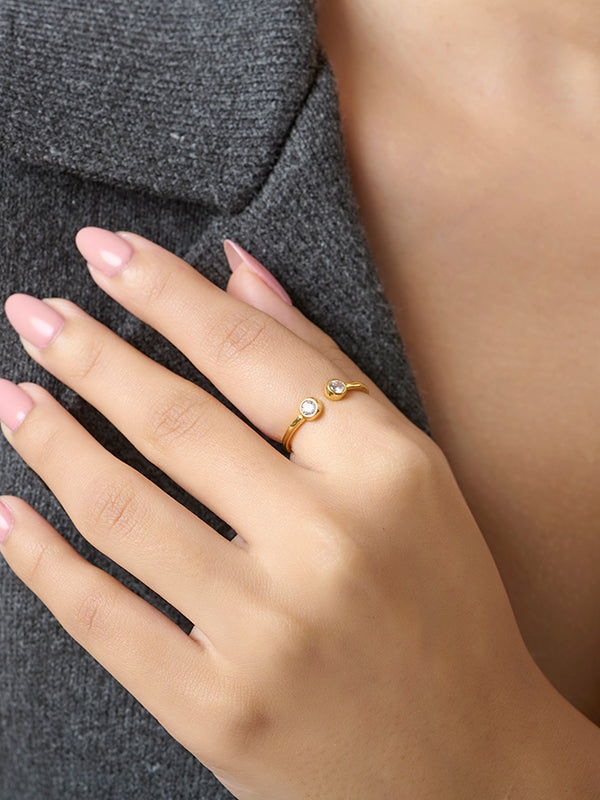 Kiora Stackable Open Finger ring for Women