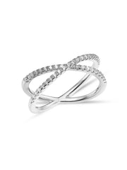 Rhodium Eternity Band Ring