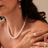 925 Sterling Silver Pearl Finger Rings for Women