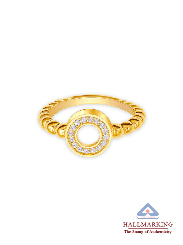 14K Gold-Plated Eterna Circle Ring
