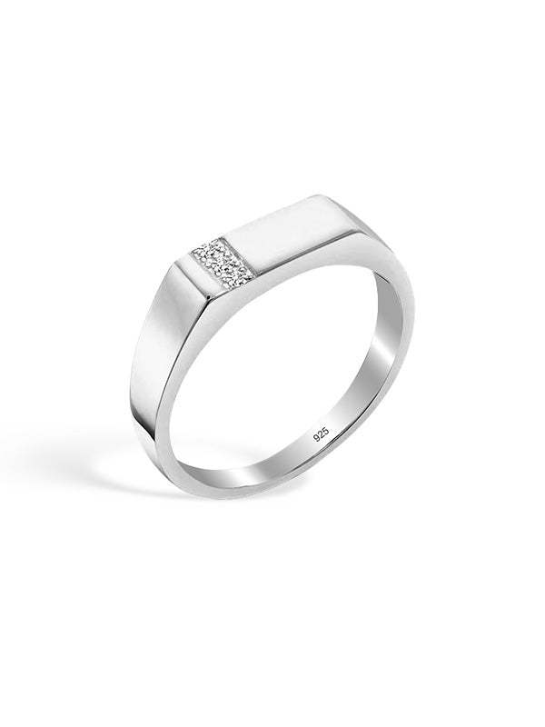 Pave CZ Wedding Band for Men