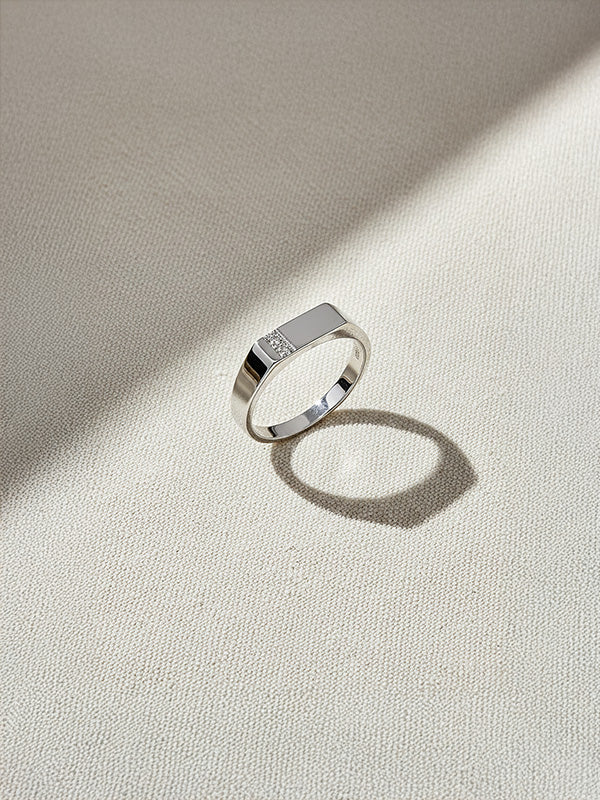 Pave CZ Wedding Band for Men