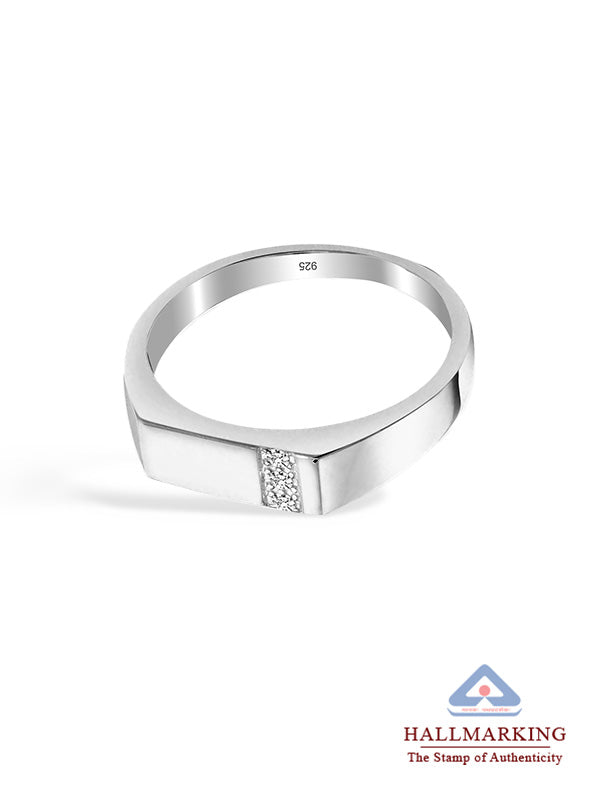 Pave CZ Wedding Band for Men