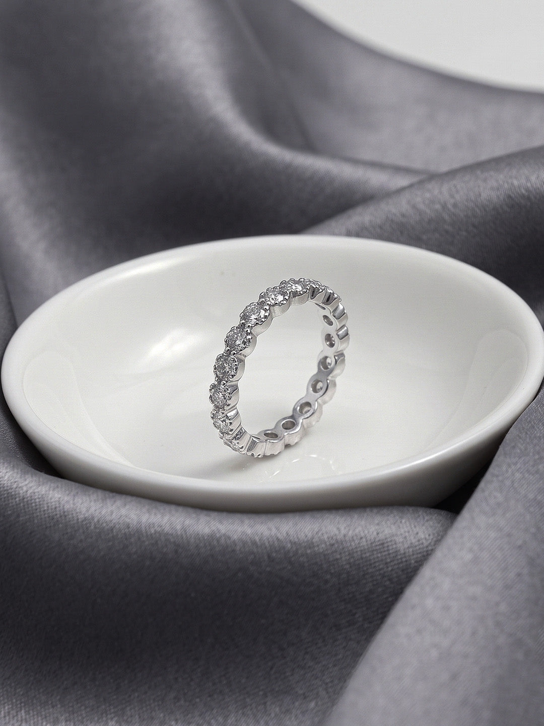 Steluna CZ Eternity Stackable Women's Ring