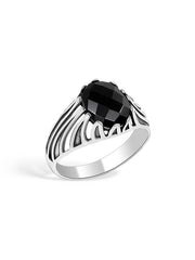Antique Black Onyx Signet Ring for Men