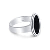 925 Sterling Silver Handmade Vintage Black Onyx Gemstone Signet Ring for Men