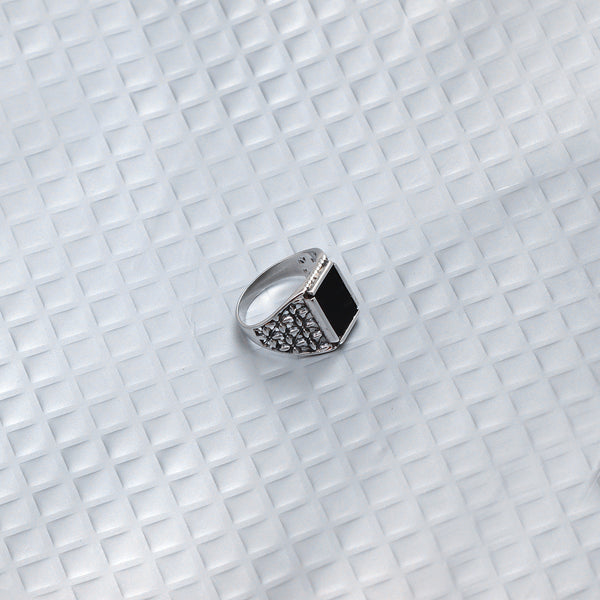 925 Sterling Silver Black Onyx Vintage inspired Antique Ring for Men