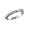 925 Sterling Silver Rhodium Plated Cubic Zirconia Stackable Eternity Wedding Bands  Engagement Rings for Women
