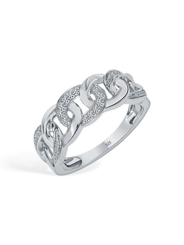 Iced Link Finger ring for Men