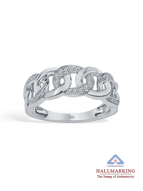 Iced Link Finger ring for Men