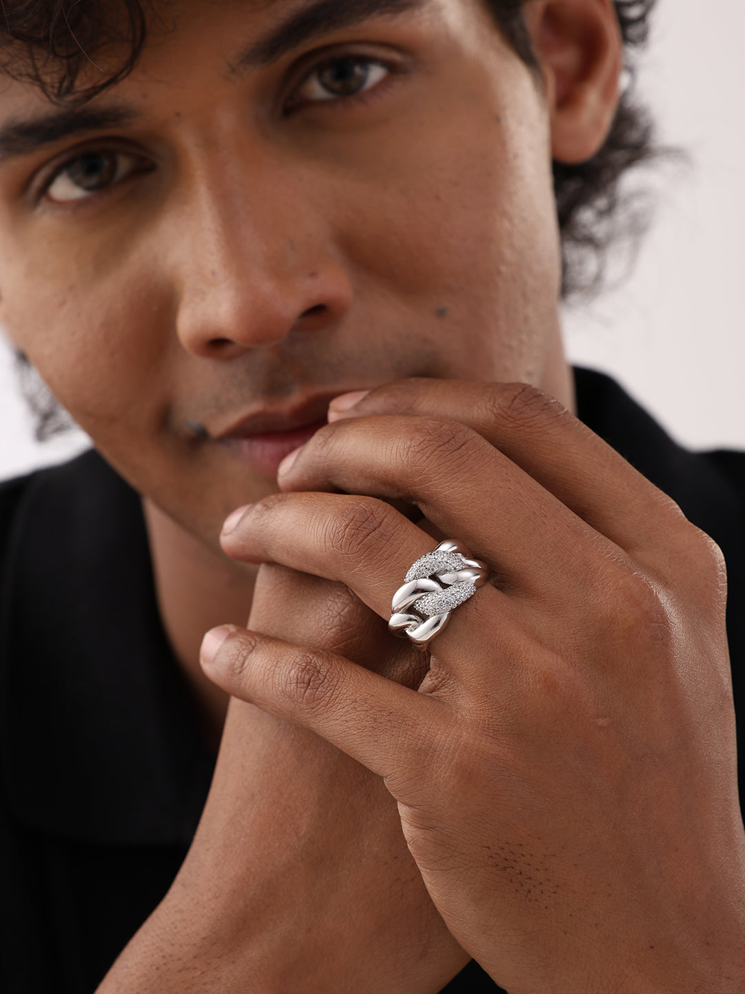 Iced Cuban Link Men’s Ring